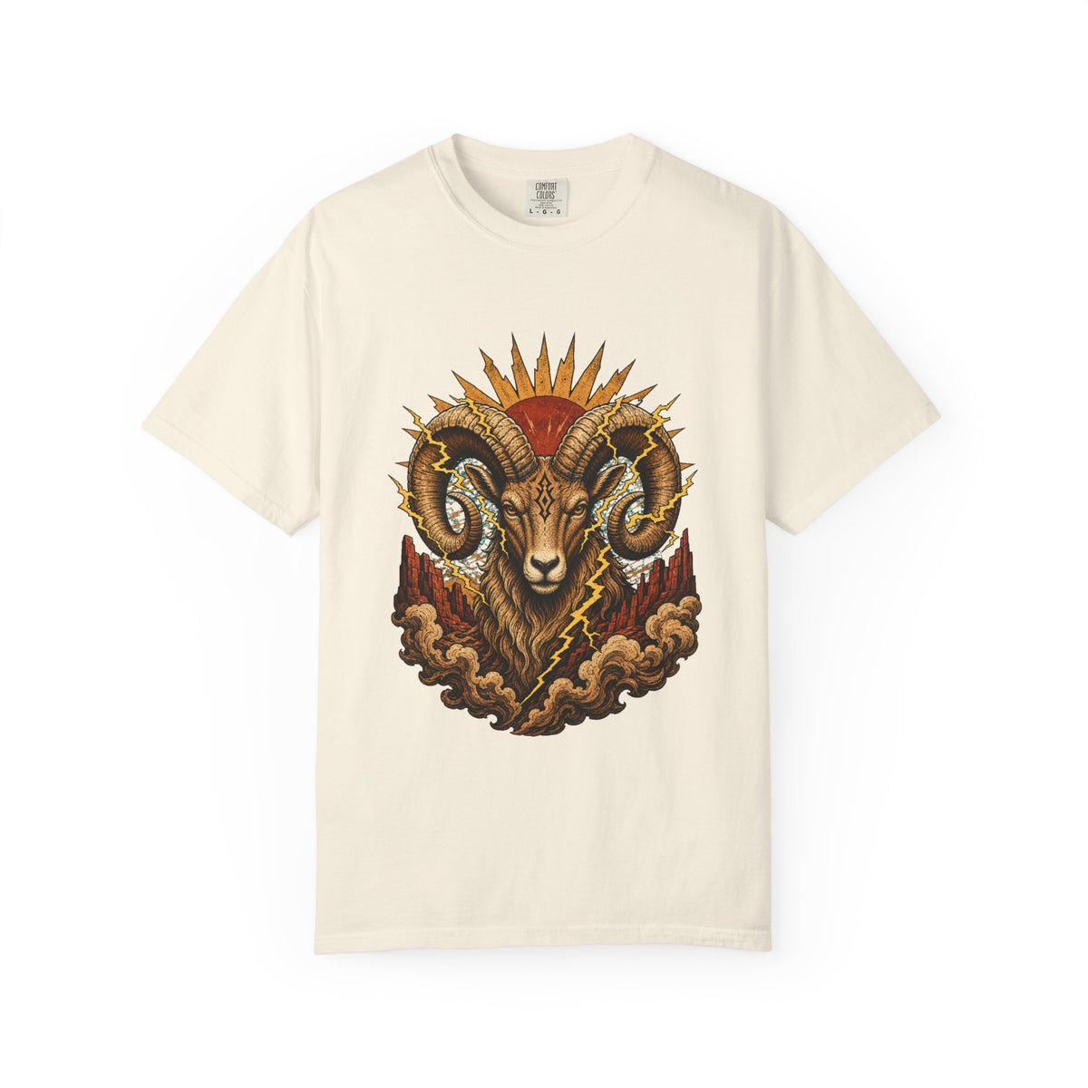 Desert Thunder Ram Tattoo T-Shirt Graphic