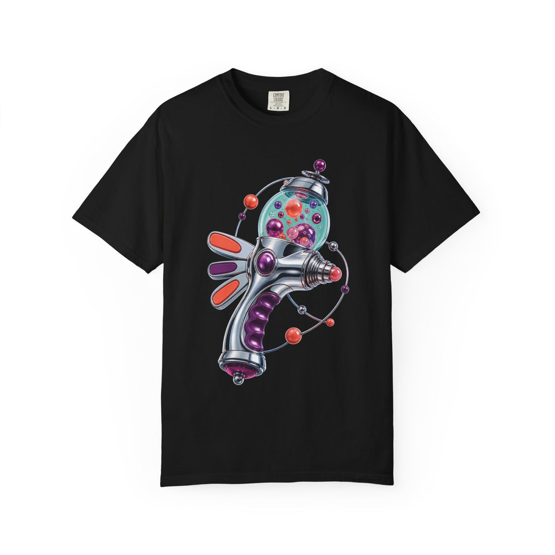 Chrome Bubble Orbit Device Graphic Tee