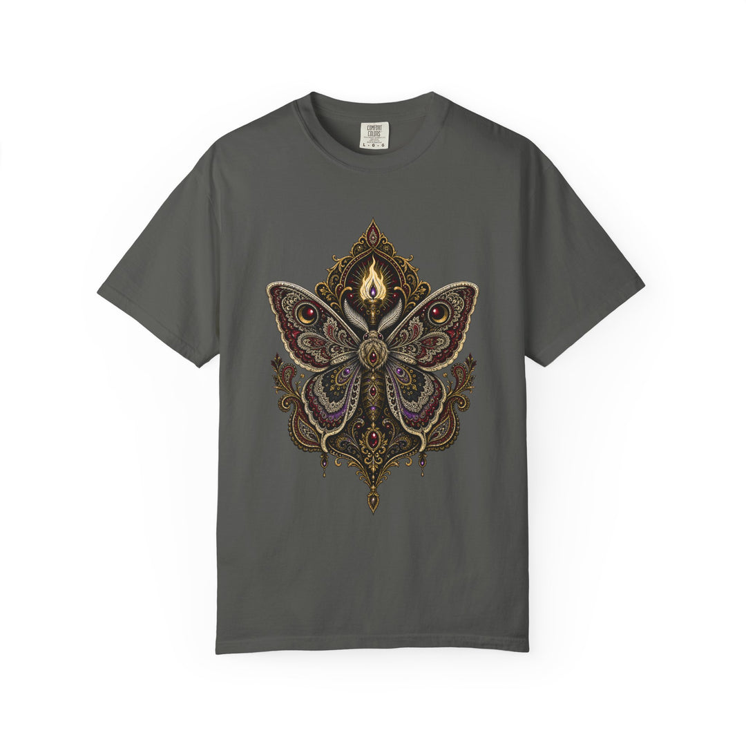 Gothic Paisley Moth Reliquary T-Shirt Graphic