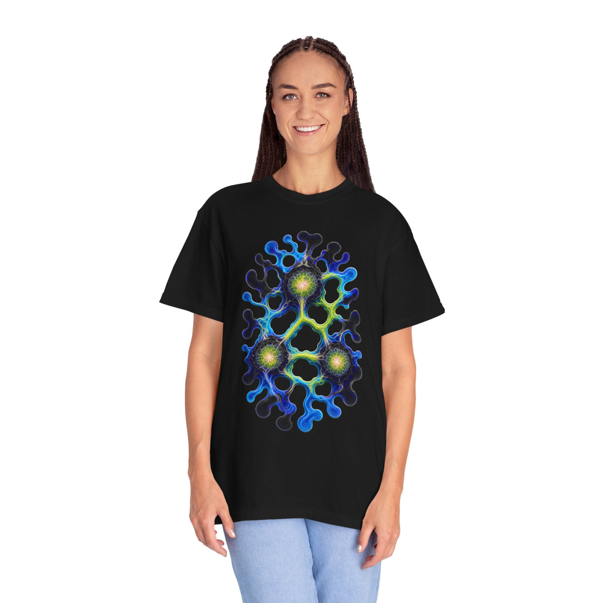 Bioluminescent Slime Mold Circuit Graphic Tee