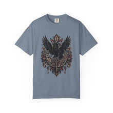 Gothic Paisley Raven Crest Graphic Tee
