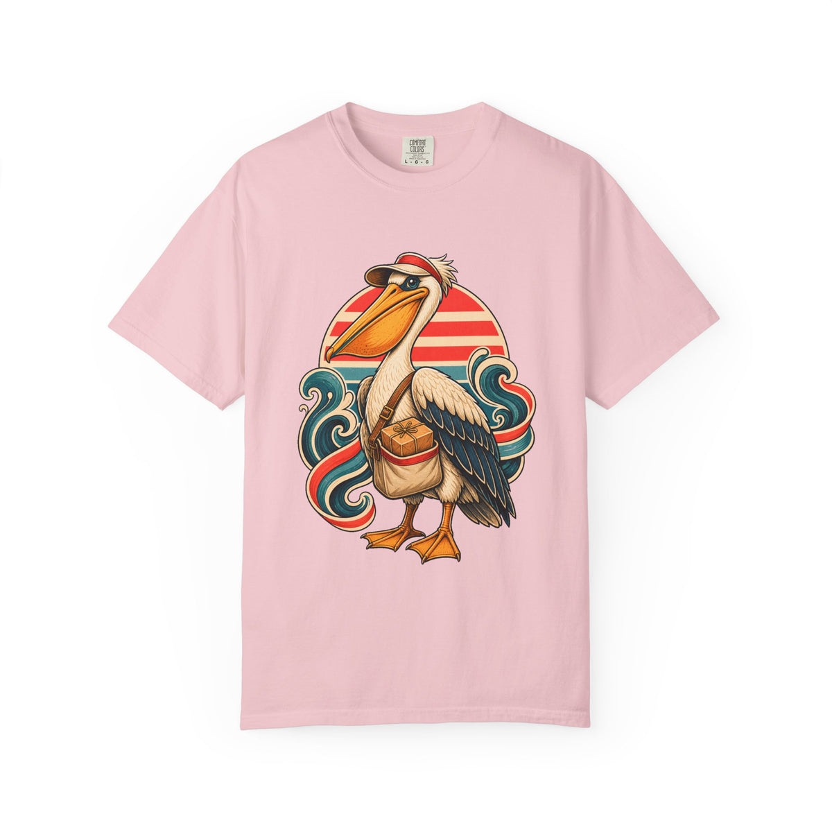 Deck Chair Stripe Pelican Courier T-Shirt Graphic