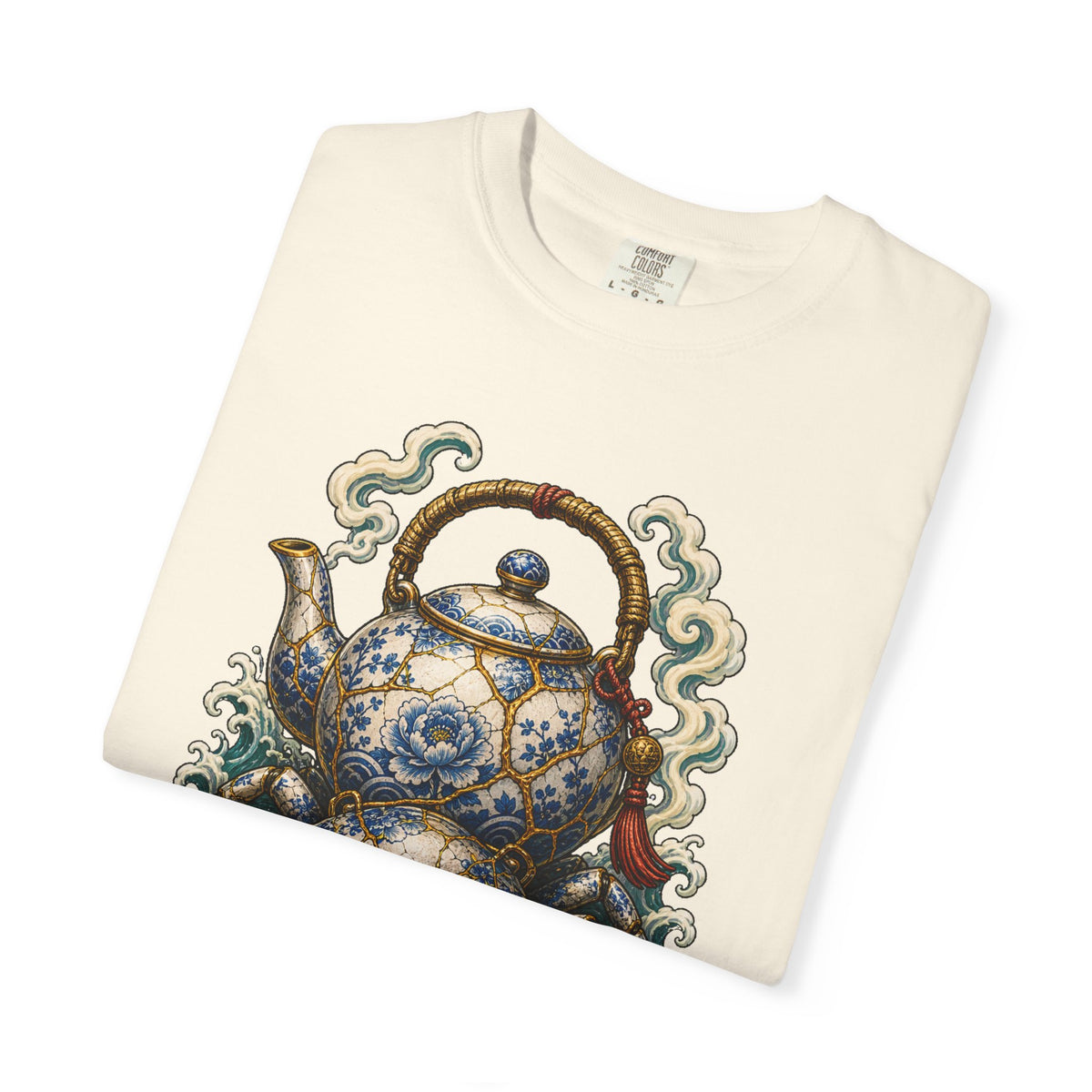 Kintsugi Teapot Guardian Crab T-Shirt Graphic