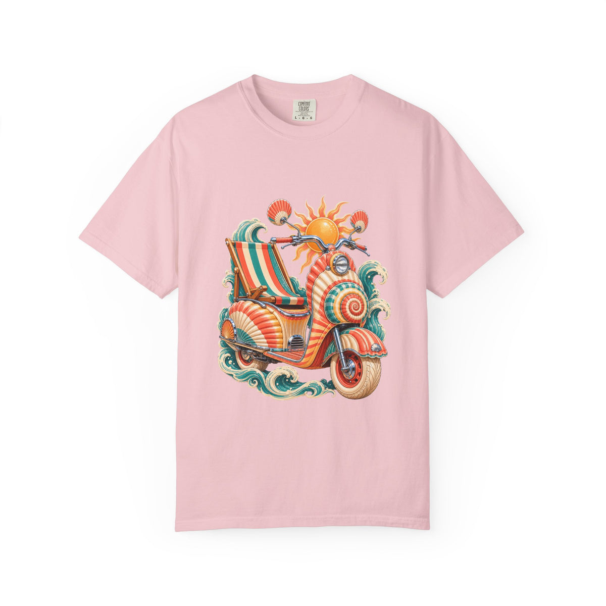 Psychedelic Deck Chair Shell Scooter T-Shirt Graphic