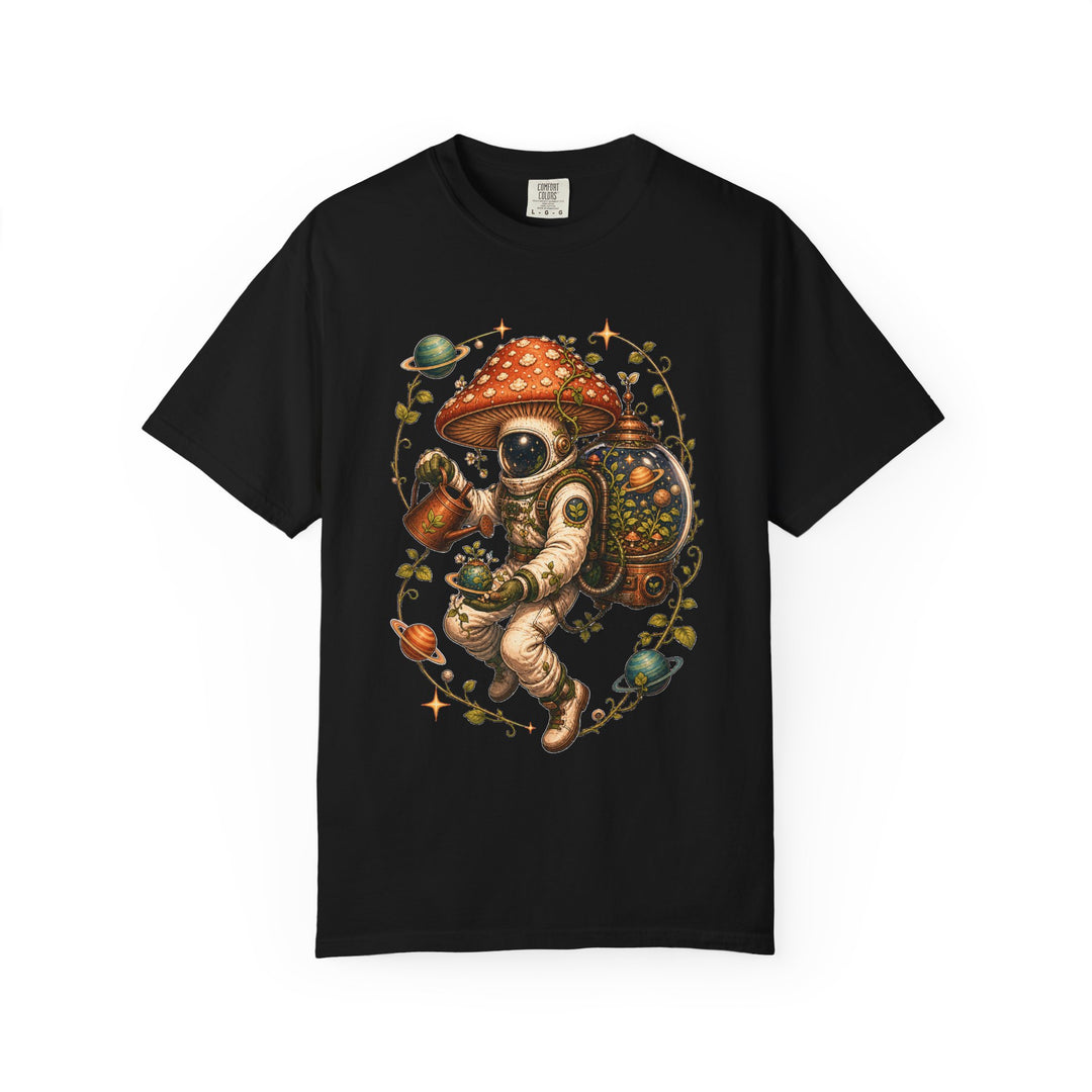 Mushroom Astronaut Gardener T-Shirt Graphic