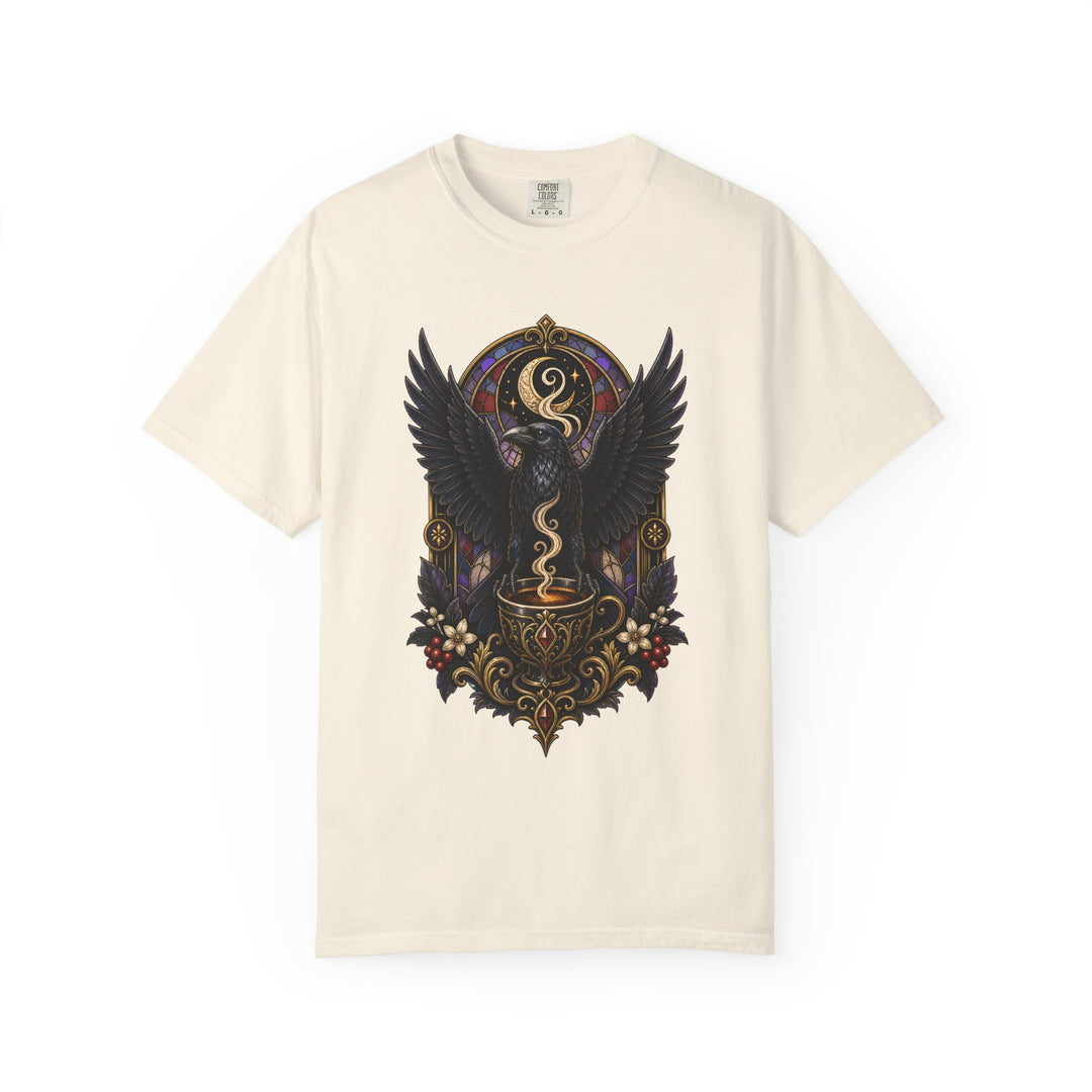 Gothic Espresso Raven T-Shirt Graphic