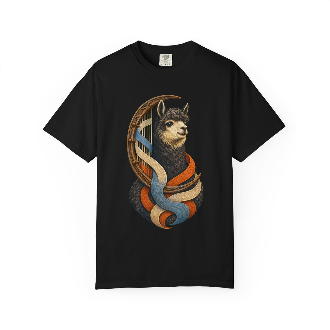 Charcoal Alpaca Moon Loom Graphic Tee