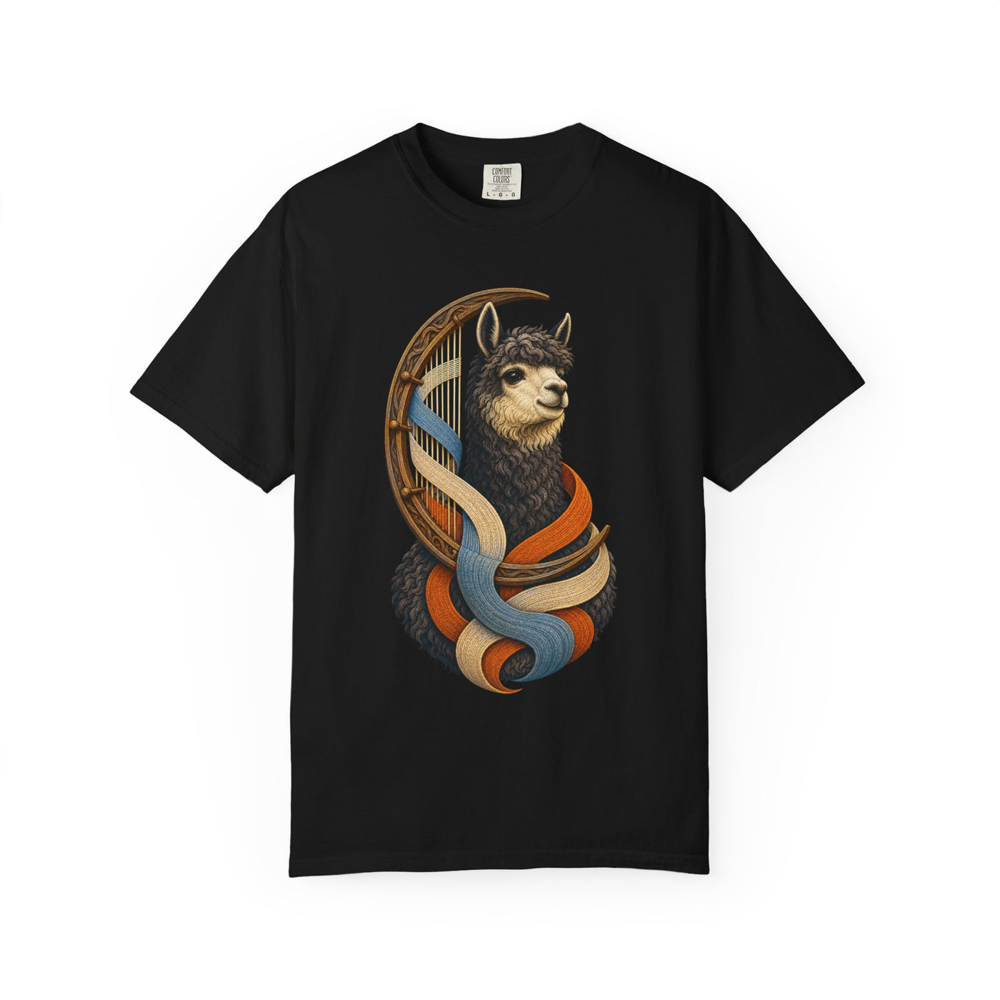 Charcoal Alpaca Moon Loom Graphic Tee