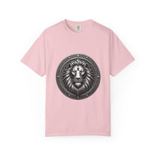 Ornate Lion Crest Monochrome T-Shirt Graphic