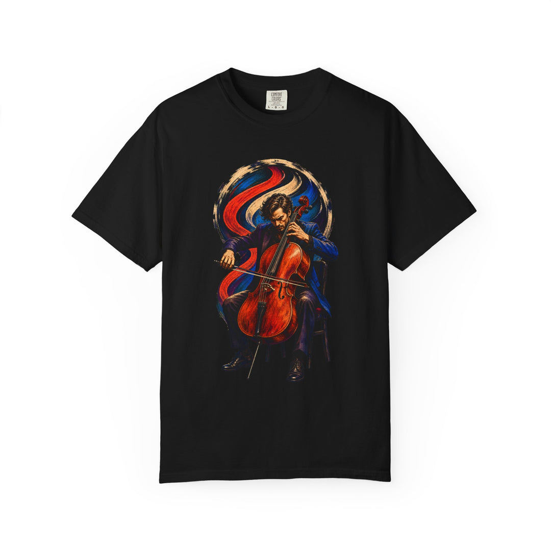 Midnight Cello Bow Surge Graphic Tee