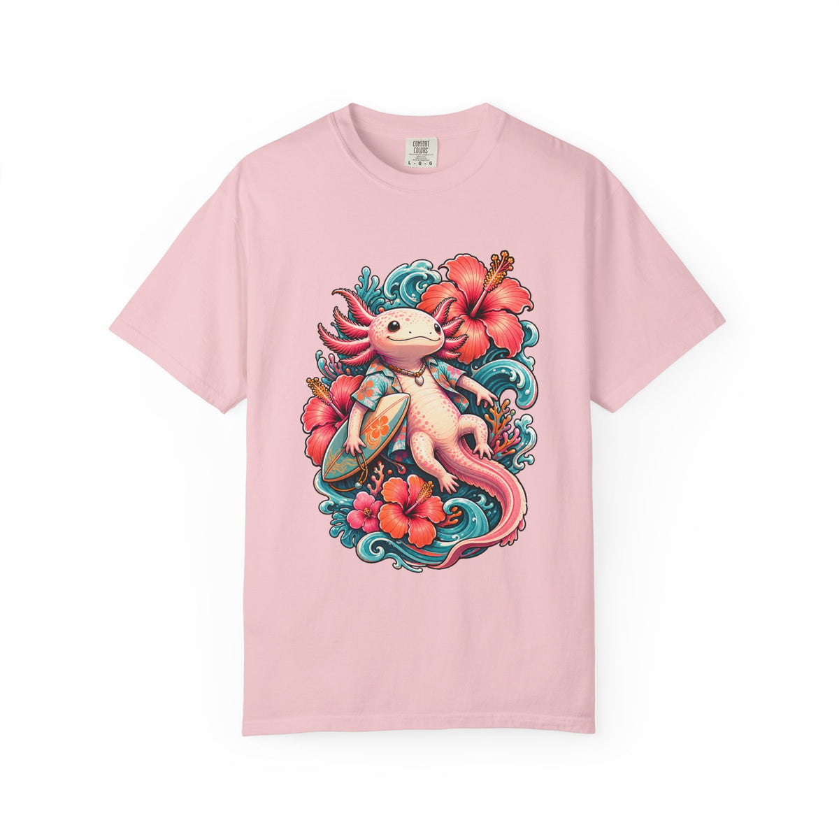 Hibiscus Reef Axolotl Drifter Graphic Tee