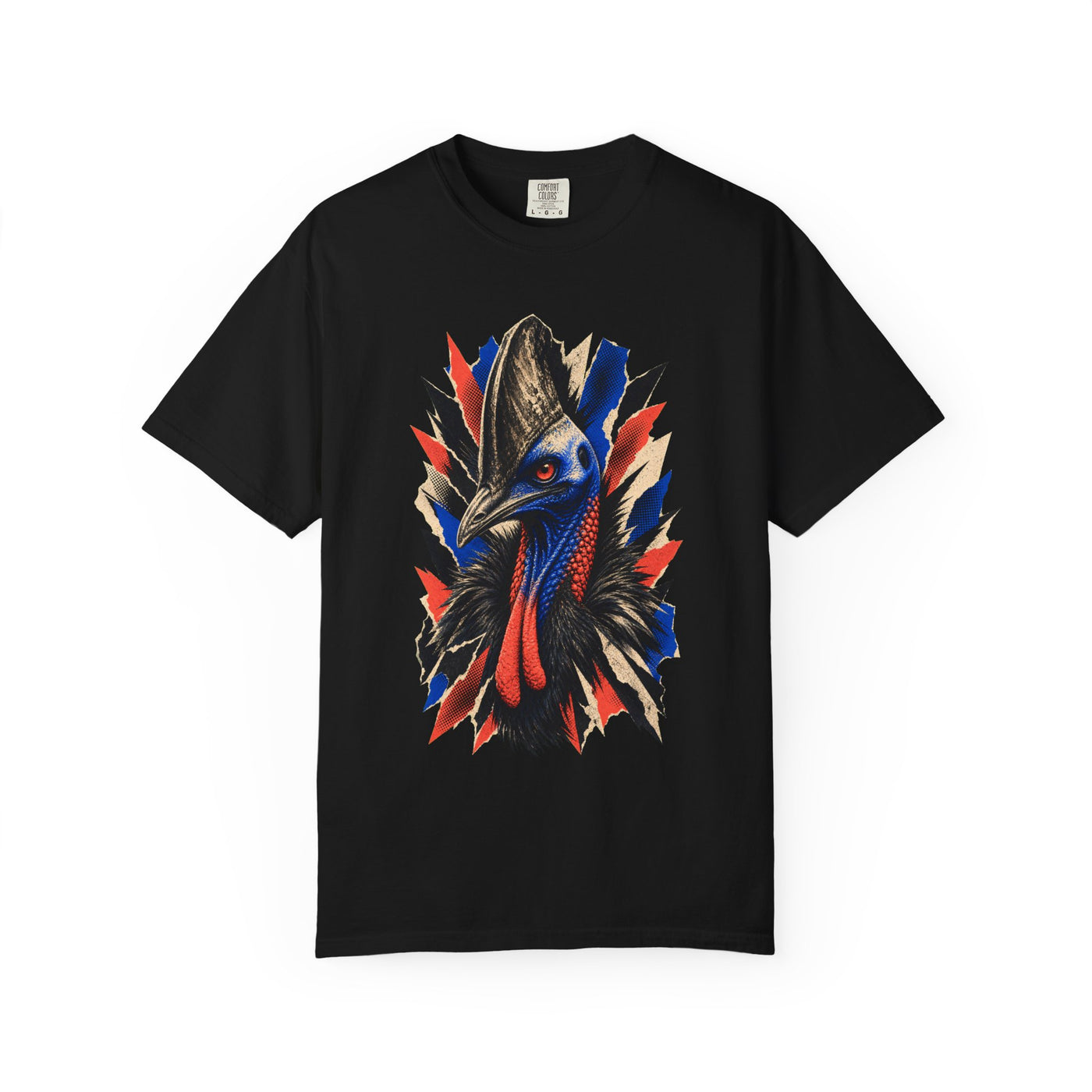 Cassowary Ruckus Punk Halftone Graphic Tee