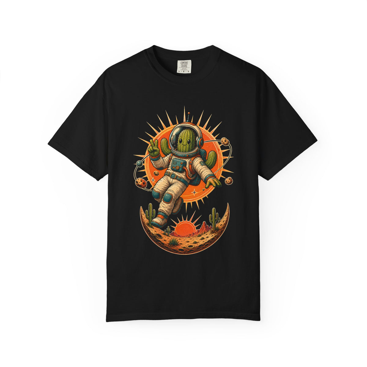 Retro-Future Cactus Astronaut Graphic Tee