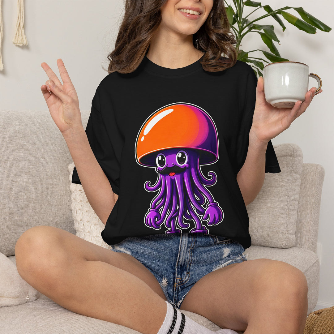 Cute Jellyfish Mascot T-Shirt Graphic
