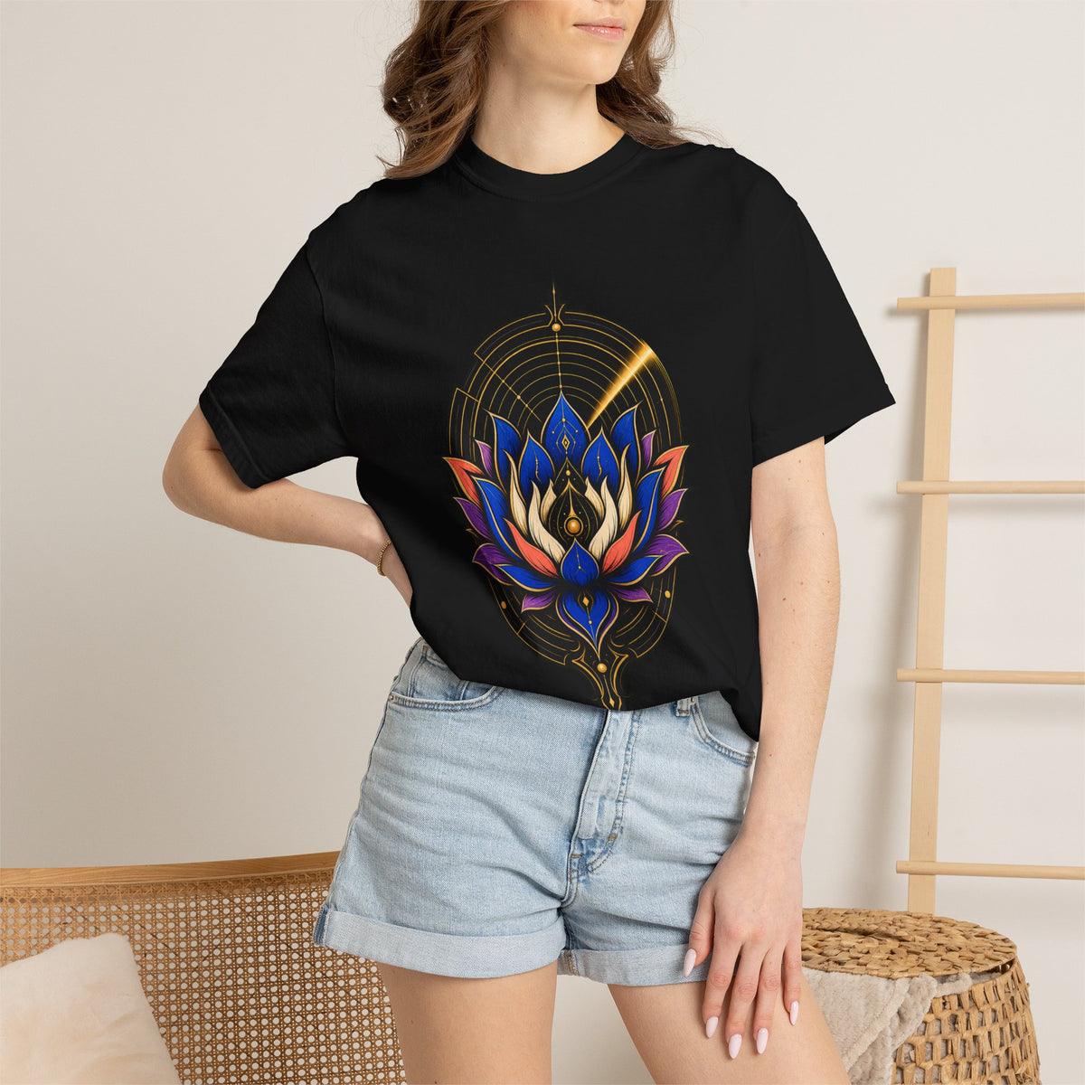Midnight Lotus Radar Graphic Tee