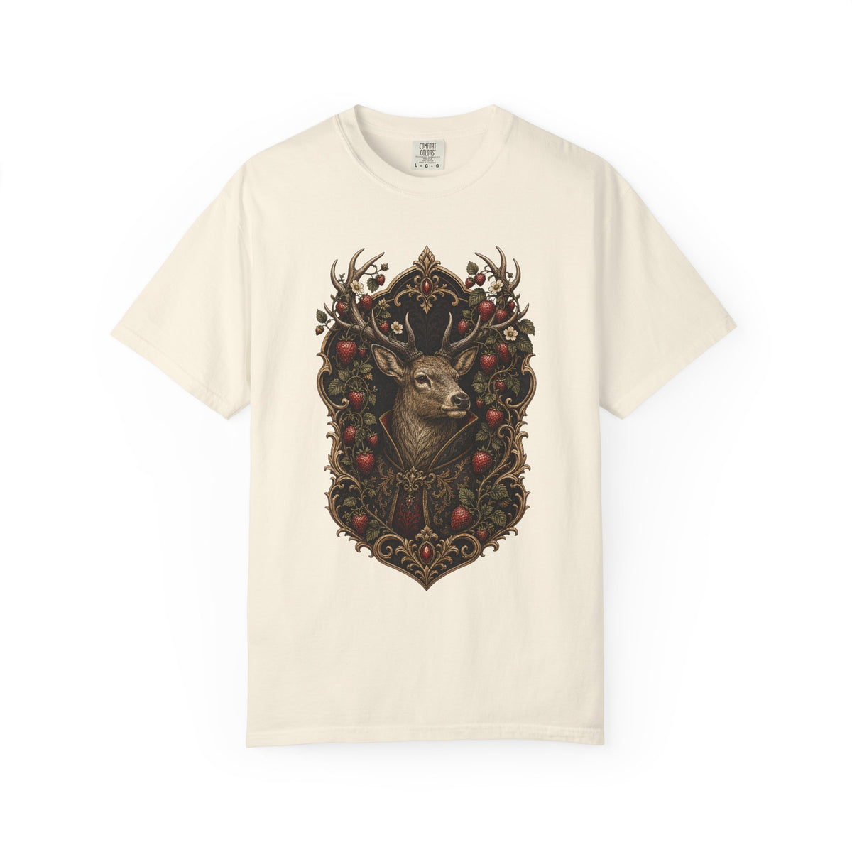 Gothic Strawberry Stag Graphic Tee