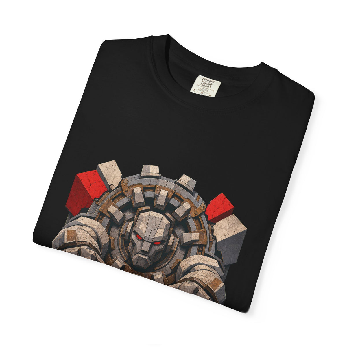 Tunnel-Borer Golem Brutalist Mythic Industrial Graphic Tee