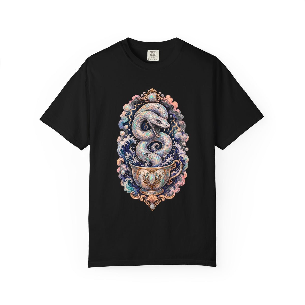 Opal Serpent Teacup Tempest T-Shirt Graphic