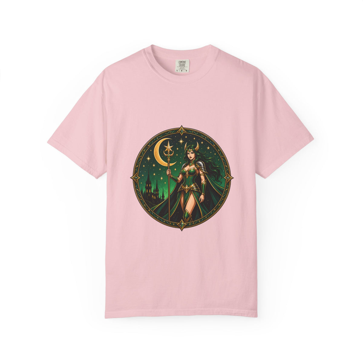 Emerald Moon Queen Fantasy Crest T-Shirt Graphic