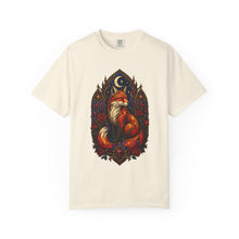 Gothic Stained Glass Fox T-Shirt Graphic