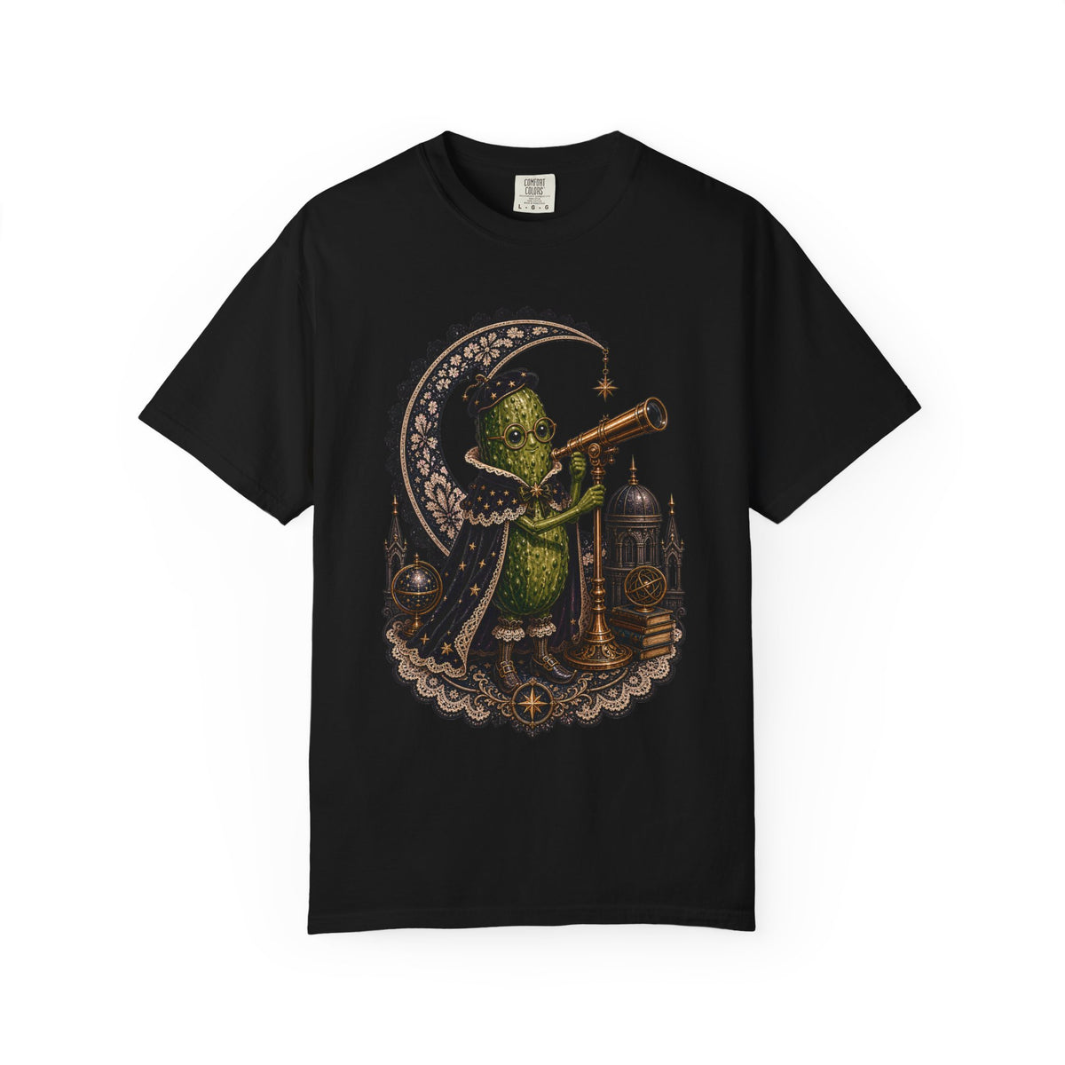 Gothic Lace Pickle Astronomer T-Shirt Graphic