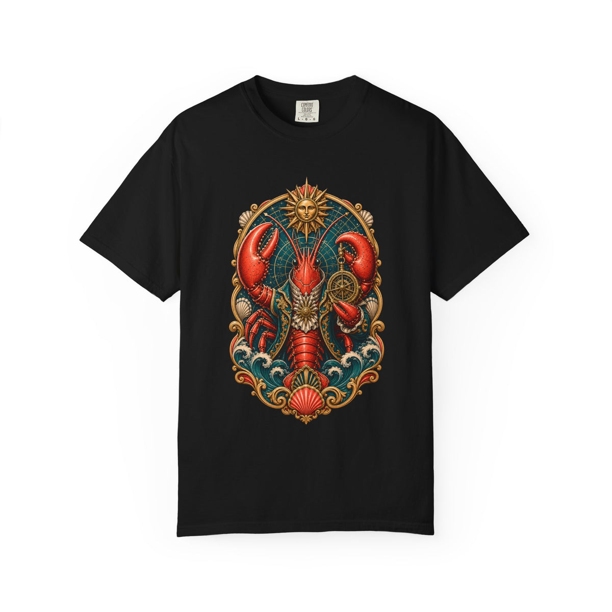 Baroque Solar Lobster Navigator T-Shirt Graphic
