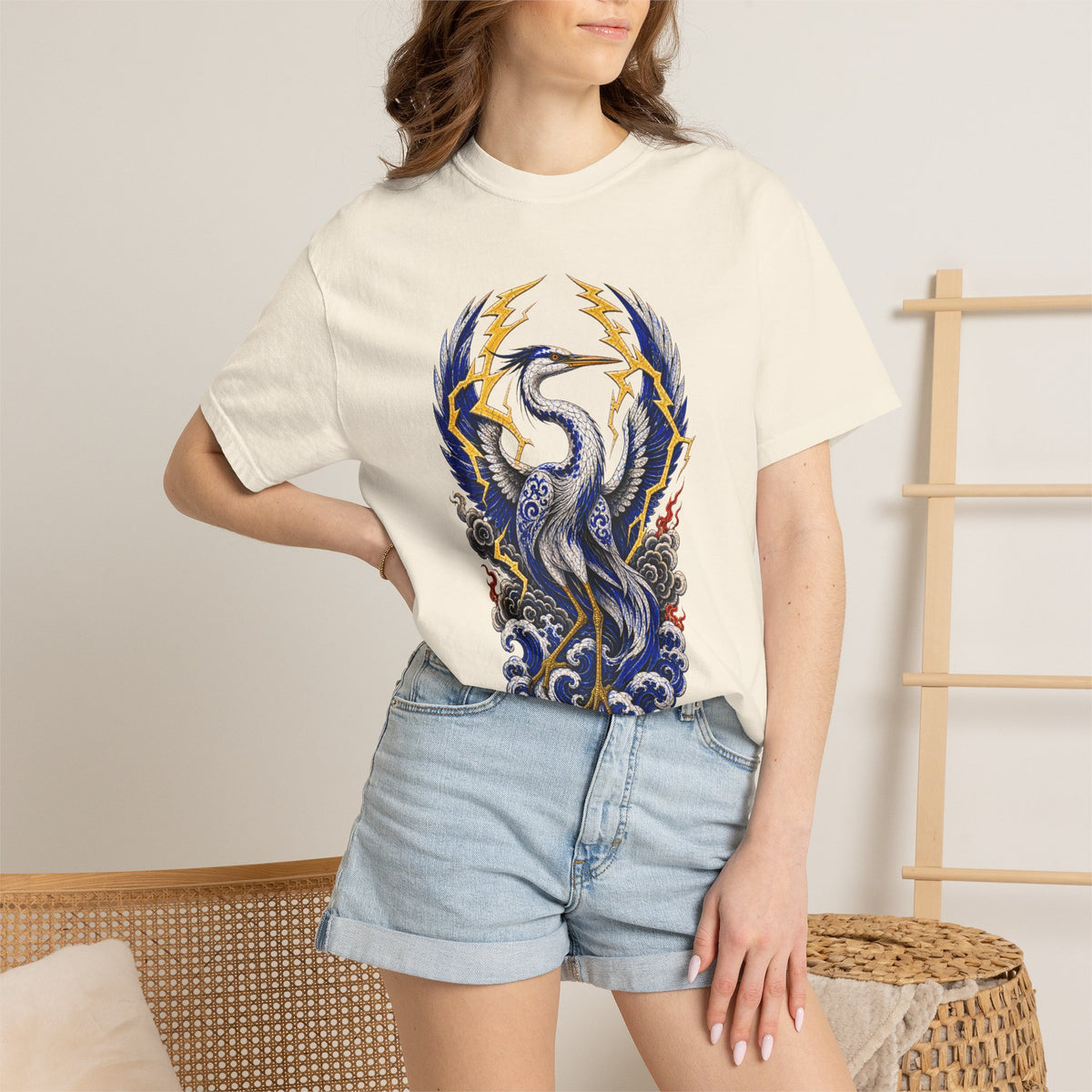 Ceramic Thunder Heron Graphic Tee