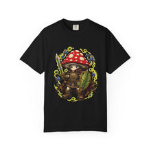 Acid Plaid Mushroom Knight T-Shirt Graphic