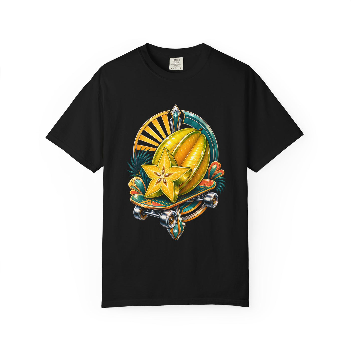 Neo Deco Skateboarding Starfruit T-Shirt Graphic