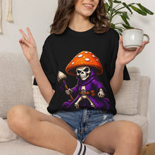 Mushroom Skeleton Mage T-Shirt Graphic