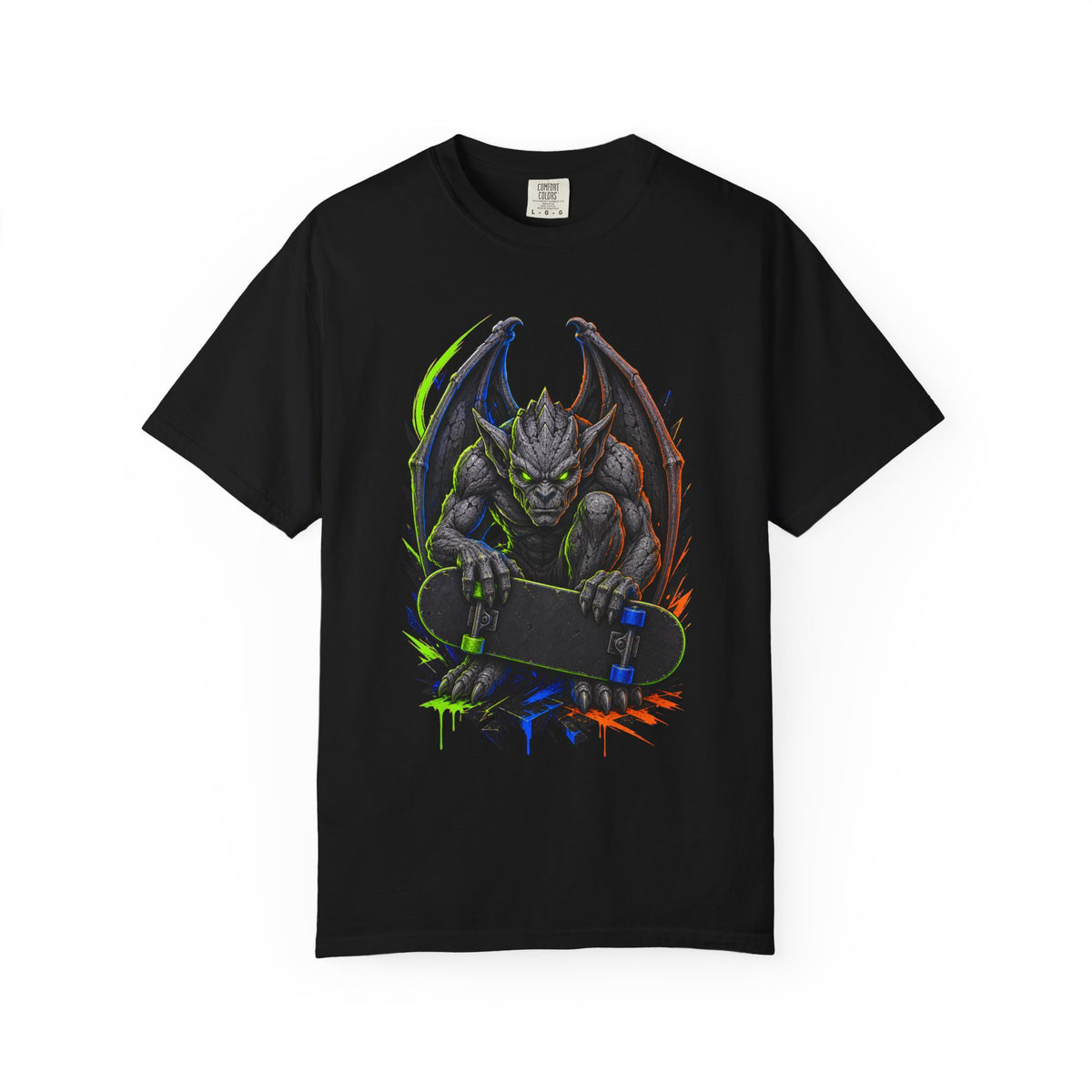 Neon Skate Gargoyle Graphic Tee