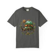 Solarpunk Greenhouse Rhino Beetle Graphic Tee