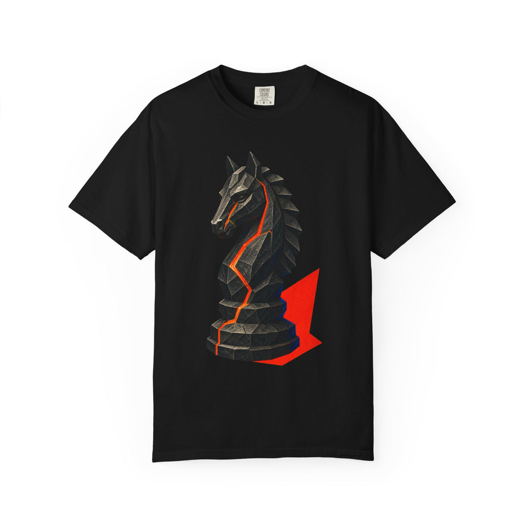 Volcanic Chess Knight Graphic Tee