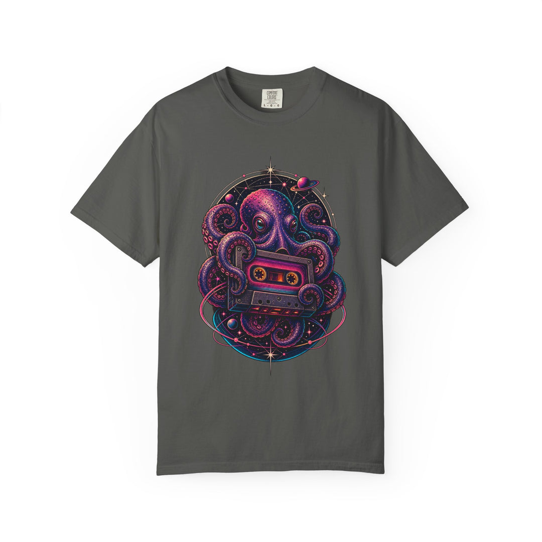 Deep Space Cassette Octopus T-Shirt Graphic