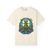 Retro Futurist Praying Mantis DJ Graphic Tee