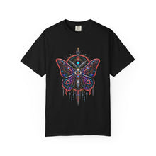 Cyber Moth Neon Emblem T-Shirt Graphic