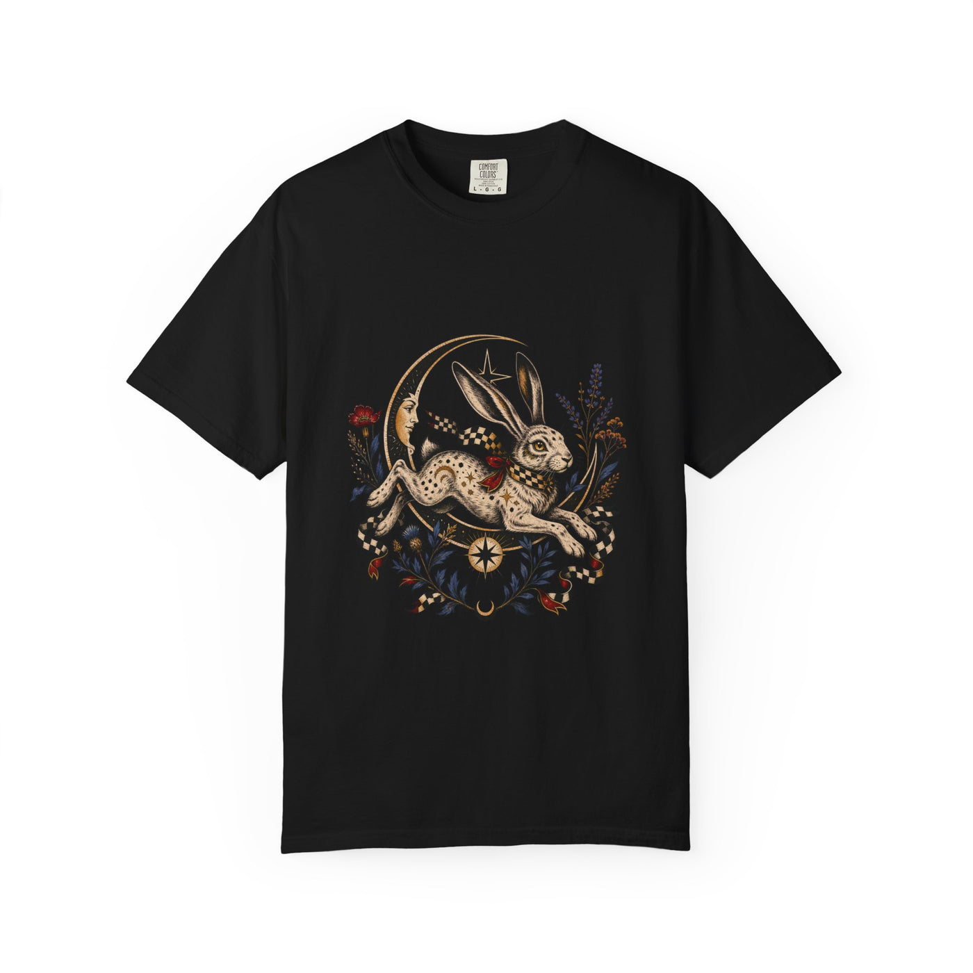Moon Hare Tattoo Flash Graphic Tee