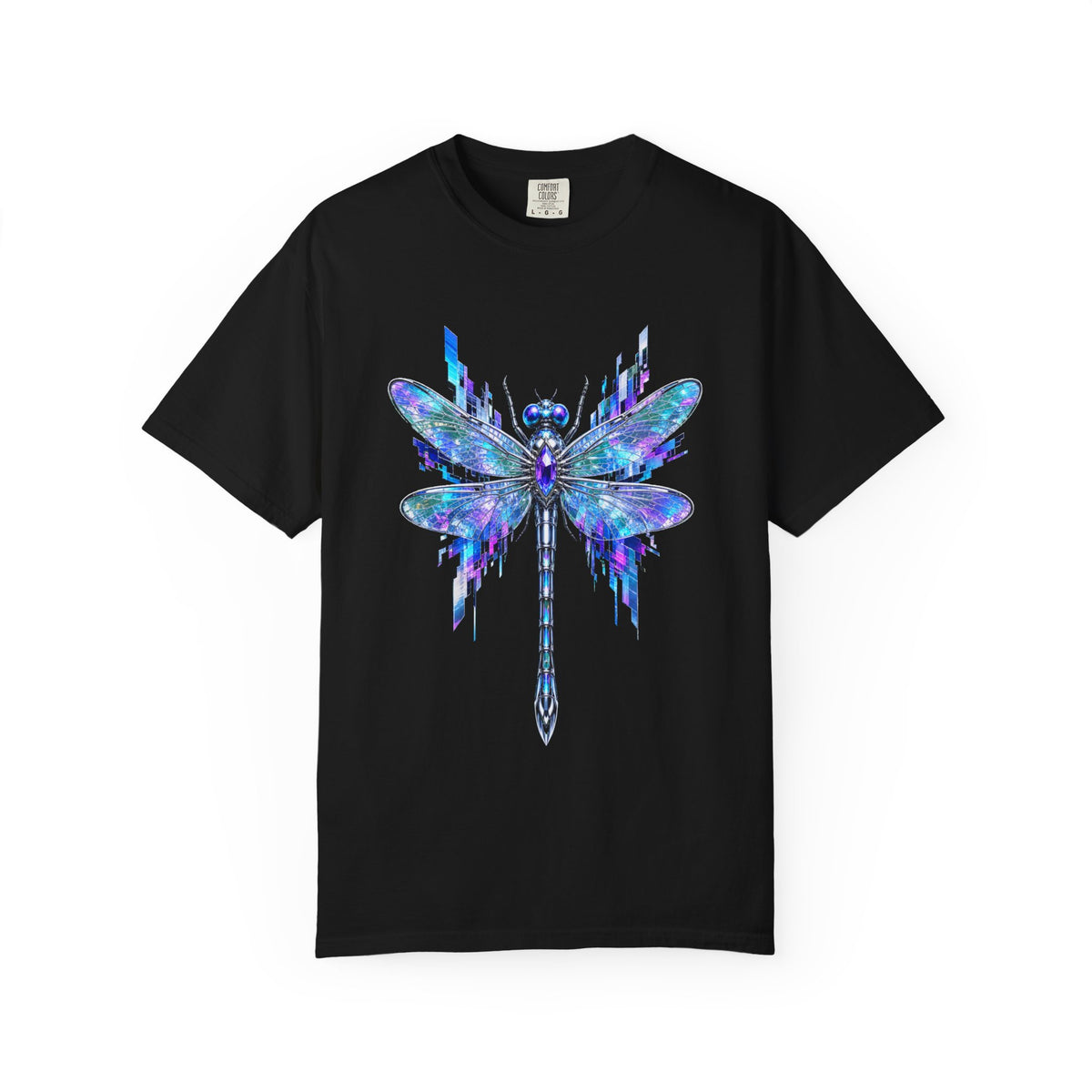 Glitch Glass Dragonfly Graphic Tee