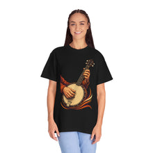 Bluegrass Banjo Hands Woodcut Graphic Tee