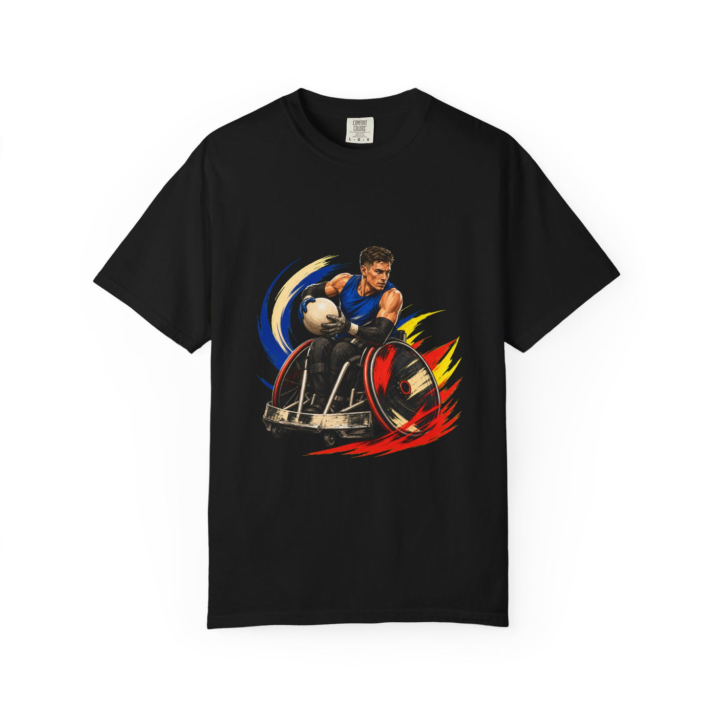 Wheelchair Rugby Impact Neo Brutalist Graphic Tee