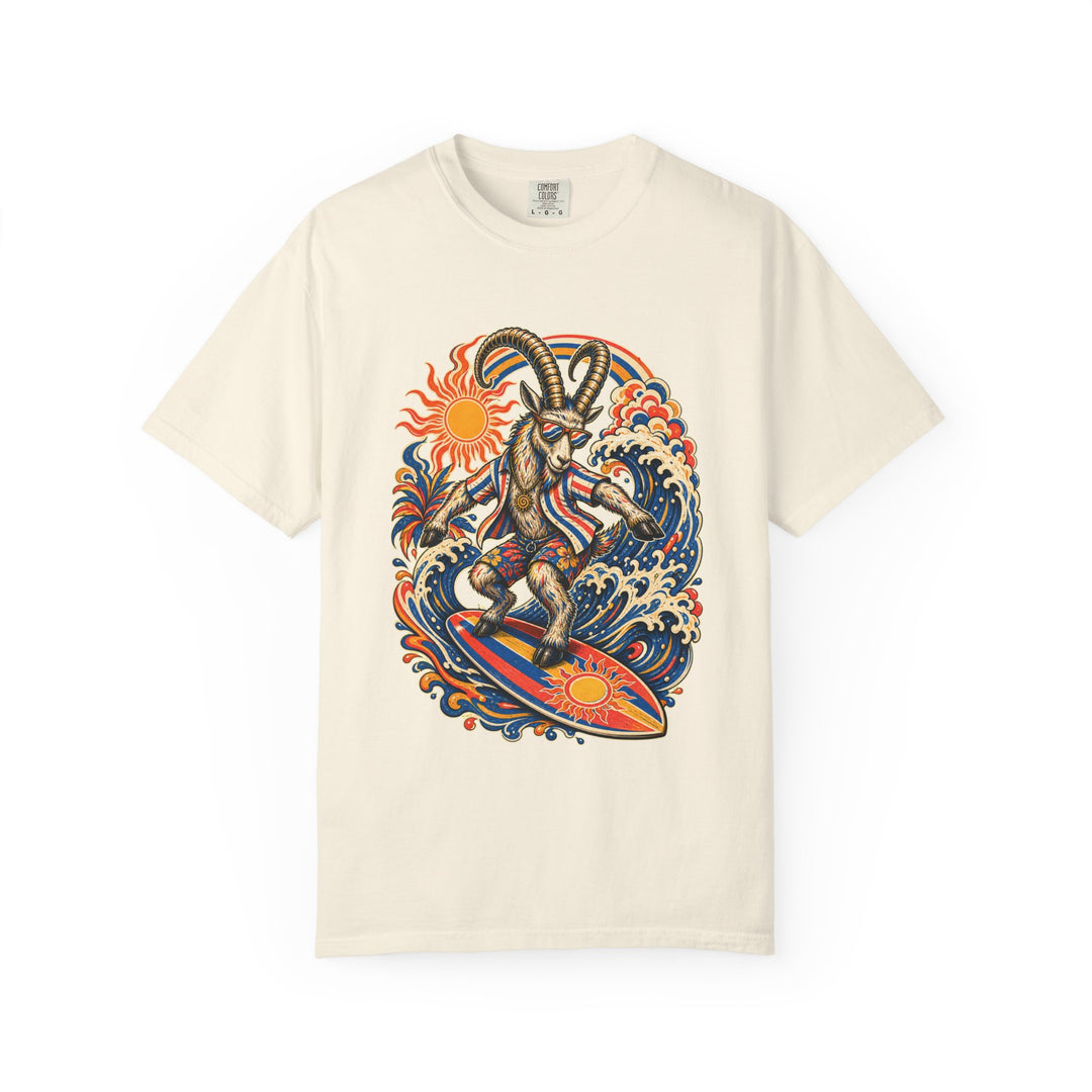 Psychedelic Ibex Surfer Graphic Tee