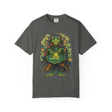 Neon Swamp Frog Synth Mage T-Shirt Graphic