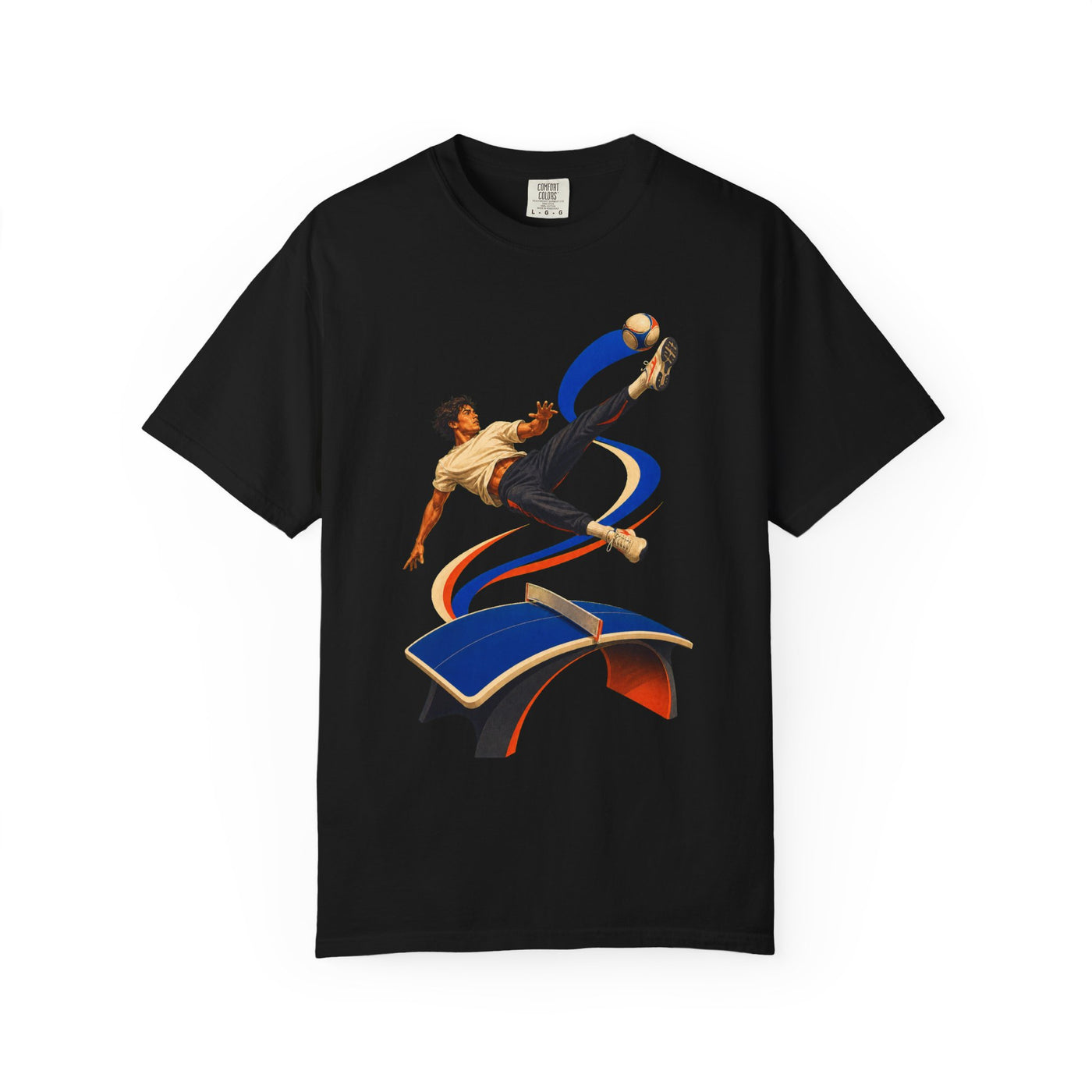 Curved Table Scissor Kick Sport-Luxe Graphic Tee