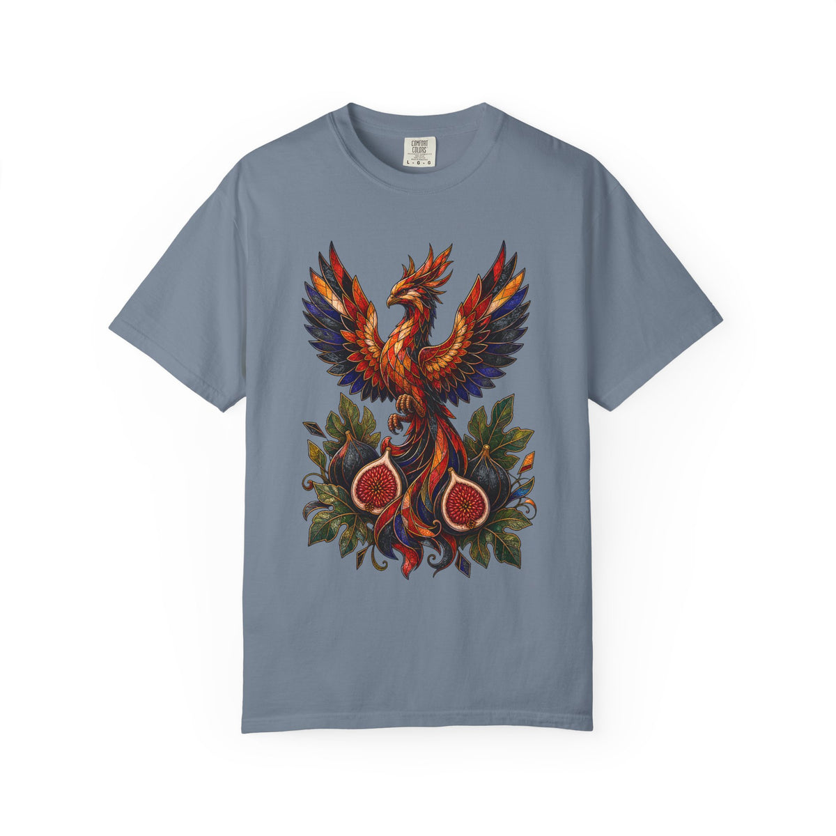 Stained Glass Fig Phoenix Graphic Tee