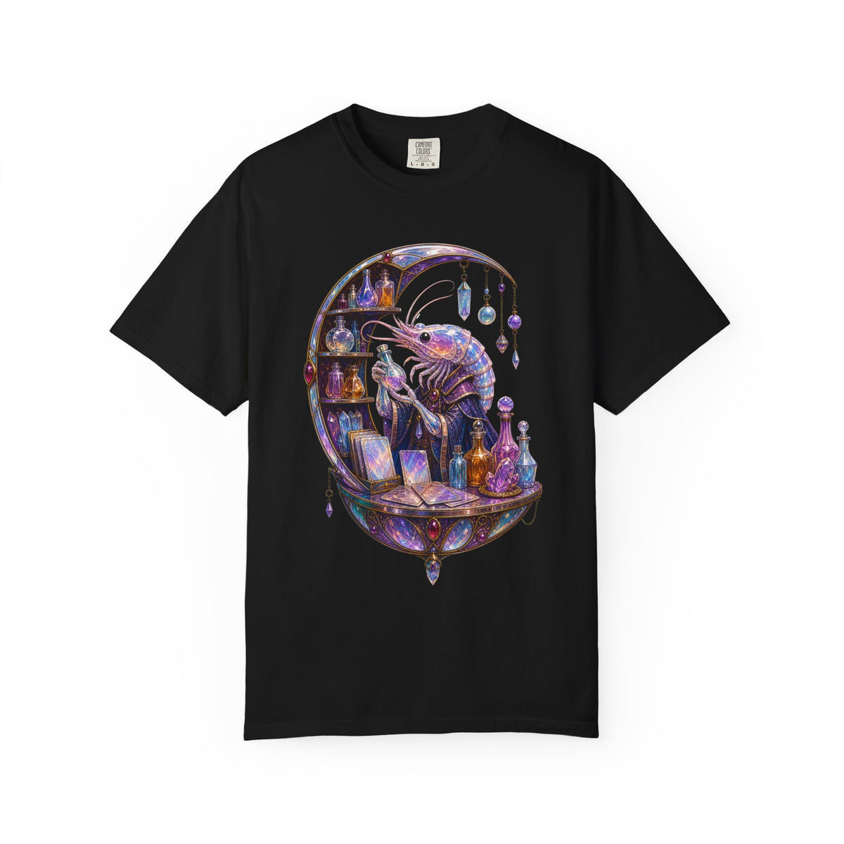 Glass Tarot Shrimp Apothecary T-Shirt Graphic