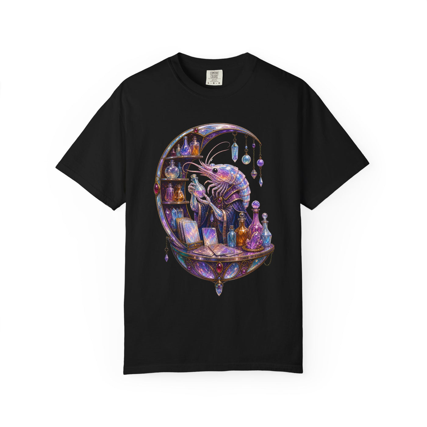 Glass Tarot Shrimp Apothecary T-Shirt Graphic