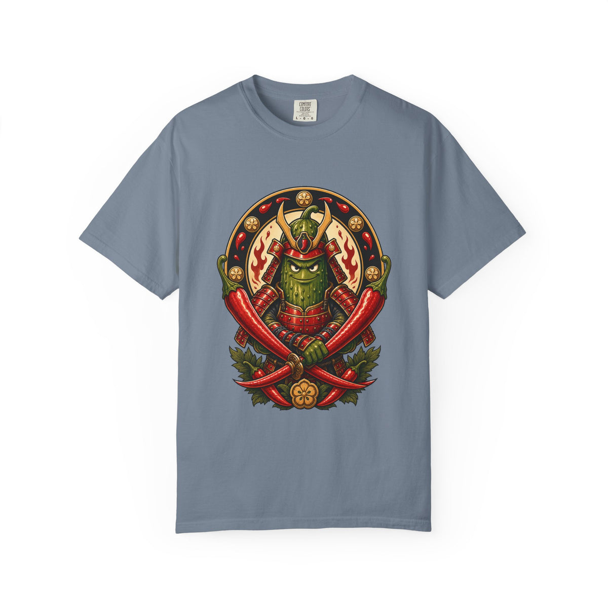 Spicy Pickle Samurai Crest Graphic Tee