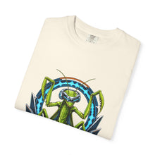 Retro Futurist Praying Mantis DJ Graphic Tee