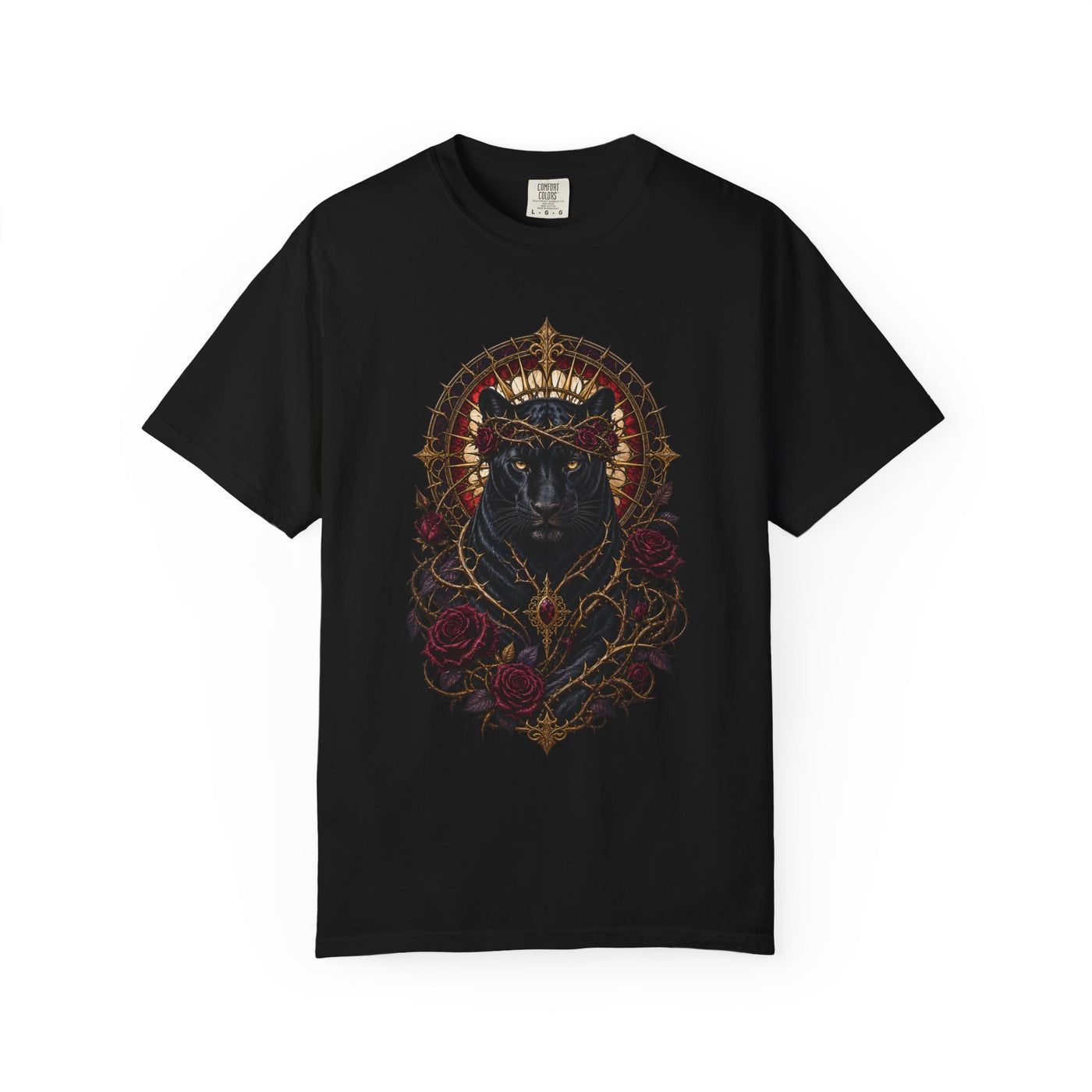 Thorn Crown Panther Gothic T-Shirt Graphic