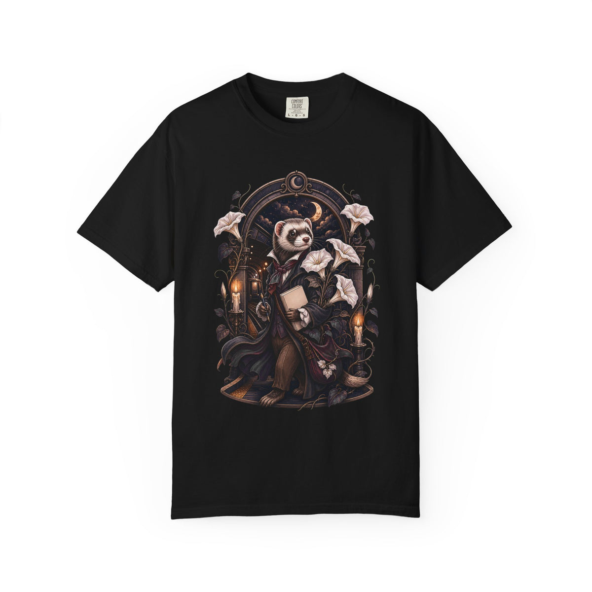 Poetcore Subway Moonflower Ferret T-Shirt Graphic